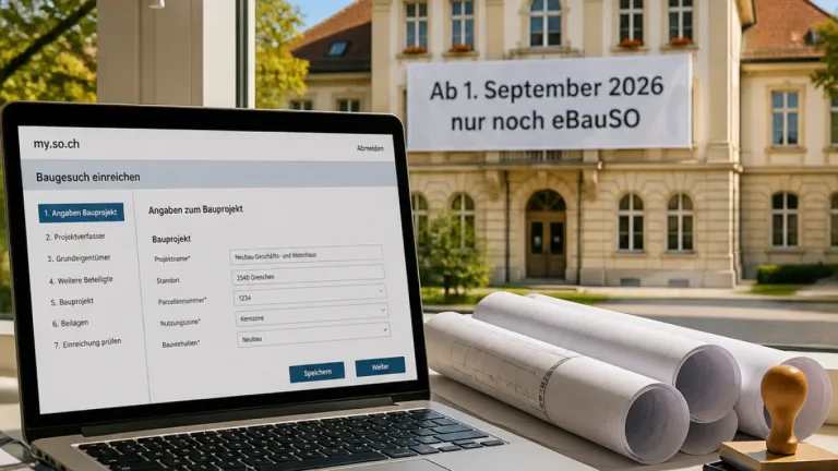 Grenchen macht Baubewilligungen digital: Ab 1. September nur noch eBauSO