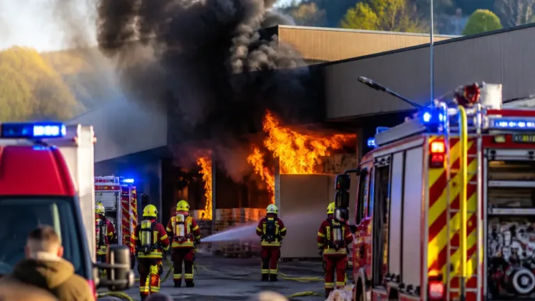 Grossbrand in Wiedlisbach: Coop-Filiale an der Bahnhofstrasse in Flammen