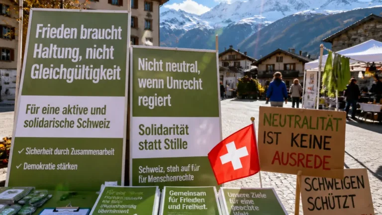 Grüne Wallis warnen: Starre Neutralität schwächt Handlungsfähigkeit der Schweiz