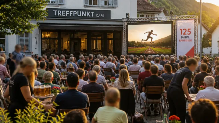 Herisau feiert Simon Ehammer: Public Viewing und grosse Anteilnahme am Treffpunkt