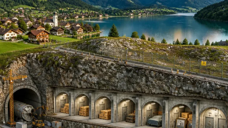 Im Brünig‑Massiv entstehen rund 20 unterirdische Tresore für Luxusgüter