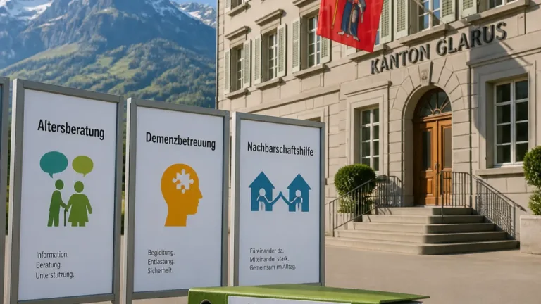 Kanton Glarus unterstützt Pro Senectute, Alzheimer Glarus und KISS mit Leistungsvereinbarungen