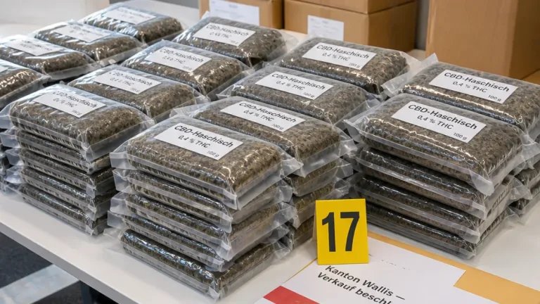 Kanton Wallis bietet 111 kg beschlagnahmtes CBD-Haschisch zum Verkauf an