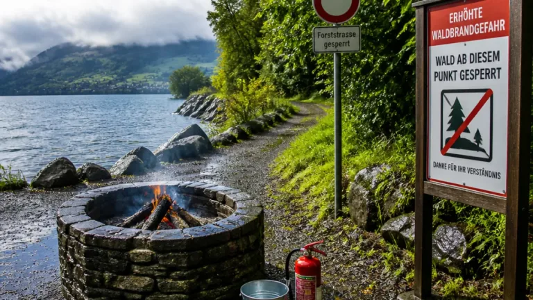 Kanton Zug hebt absolutes Feuer- und Feuerwerksverbot auf – weiterhin erhöhte Waldbrandgefahr