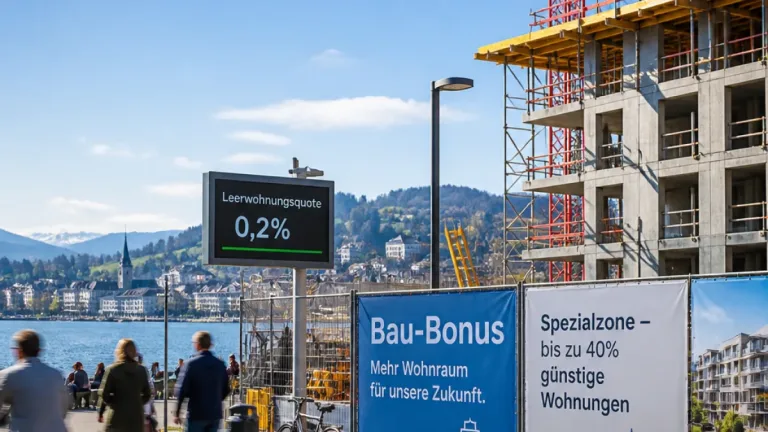 Kanton Zug reagiert auf Wohnungsnot mit Bau-Bonus und Einheimischen-Privileg