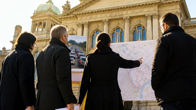 Kantonsratsdelegation wirbt in Bern für dritte Rosenbergröhre und Zubringer Güterbahnhof