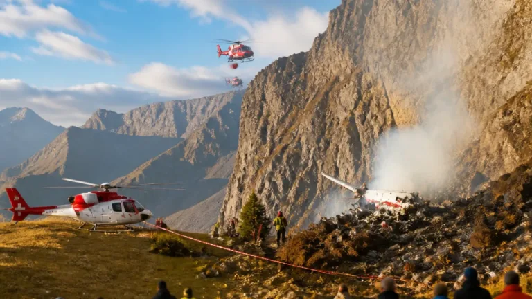 Kleinflugzeug stürzt bei Leukerbad ab: Drei Insassen sterben bei Fluhalp-Unfall