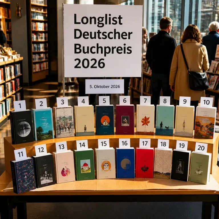 Longlist Deutscher Buchpreis 2026: 20 Romane, mehrere Debüts und bekannte Namen