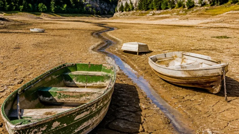 Lac des Brenets vertrocknet: Bilder zeigen Folgen der anhaltenden Trockenheit im Kanton Neuenburg