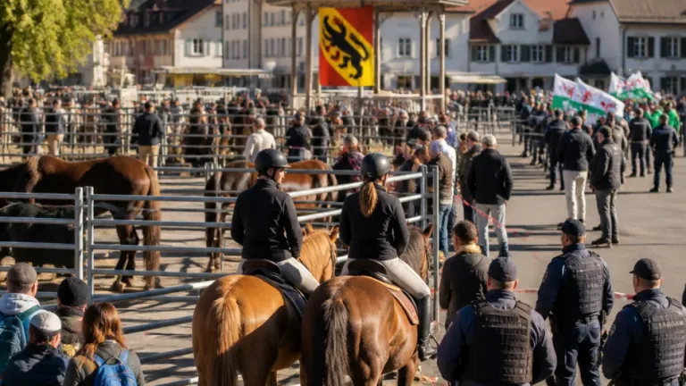 Marché-Concours in Saignelégier verläuft friedlich trotz Berner Premiere und Protesten