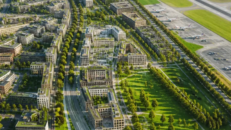 Masterplan für Flughafenareal: KCAP entwirft «Urban Airport» für Meyrin-Vernier