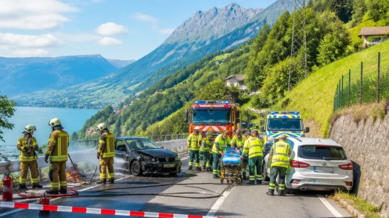 Mehrere Verkehrsunfälle in Obwalden: Drei Vorfälle in Lungern, Velosturz in Kerns
