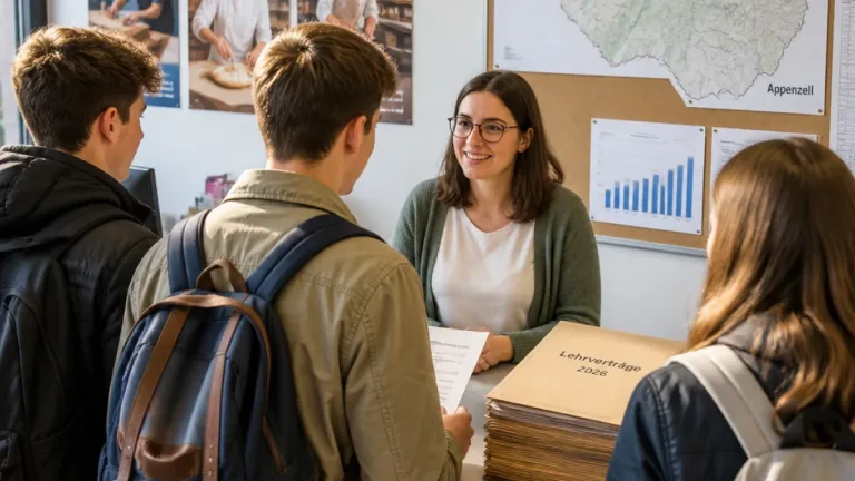 Mehrheit der Innerrhoder Jugendlichen wählt Ausbildung: 174 neue Lehrverträge für 2026