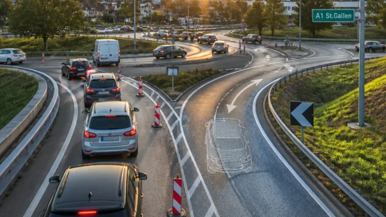 Mitte-EVP fordert Rechtsabbiegespur am Autobahnanschluss Wil — Regierung rät ab