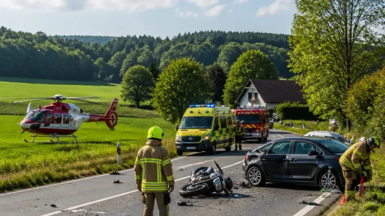 Motorrad prallt auf Gegenfahrbahn: 18‑Jähriger bei Unfall in Teufen ZH mittelschwer verletzt