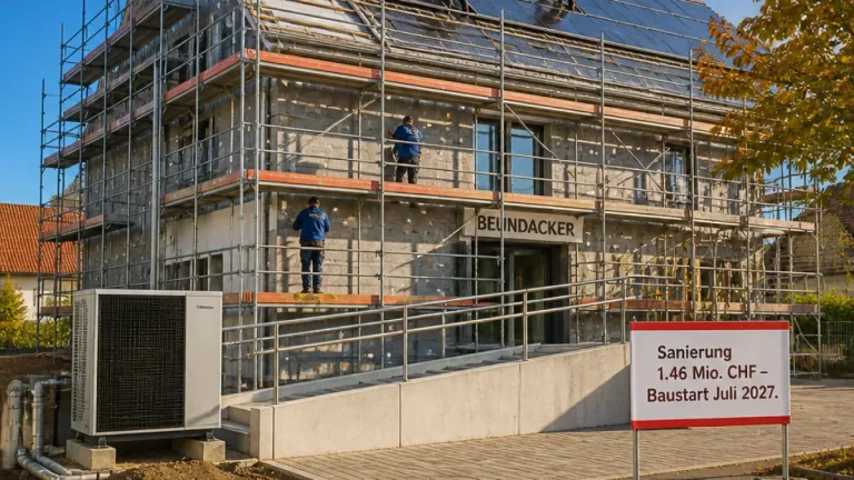 Münsingen saniert Beundacker: Kindergarten und Brockenstube werden energetisch und barrierefrei erneuert