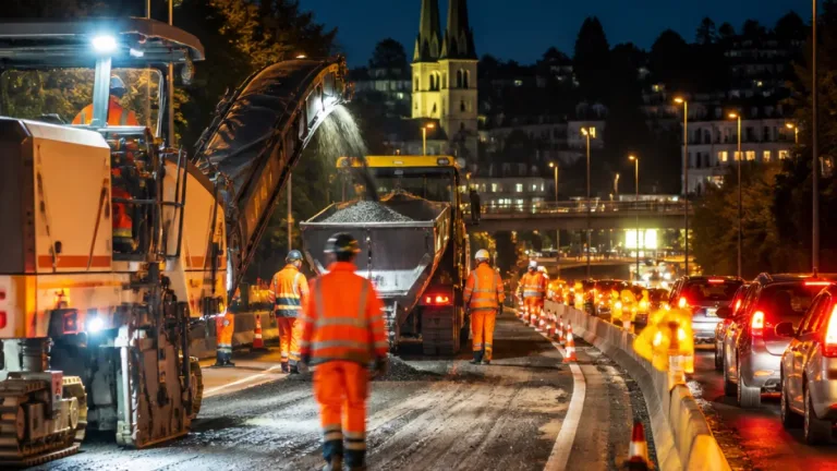 Nächtliche Belagsarbeiten beim Anschluss Luzern‑Zentrum: Lärm und Verkehrseffekte möglich