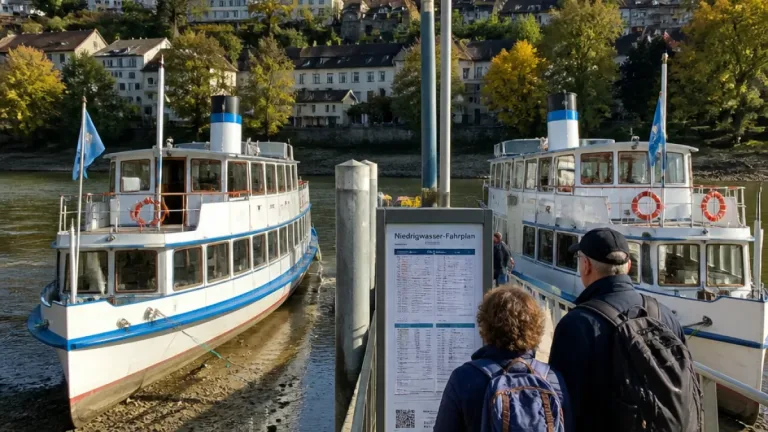 Niedrigwasser: URh hält reduzierten Fahrplan bis Saisonende zwischen Schaffhausen und Stein am Rhein aufrecht