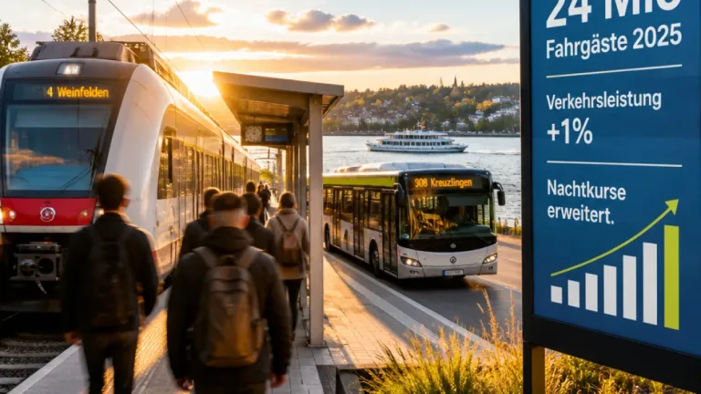 ÖV im Thurgau: 24 Millionen Fahrgäste und steigende Wirtschaftlichkeit 2025
