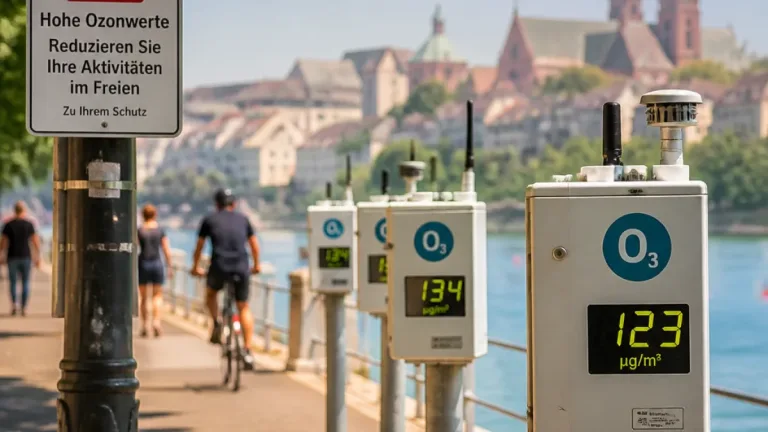 Ozonwerte in beiden Basel übersteigen dieses Hitzesommer bereits öfter das Jahresniveau