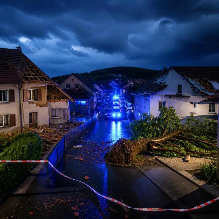 Unwetter in Deutschland: Mindestens ein Todesopfer, Dutzende Gebäude beschädigt