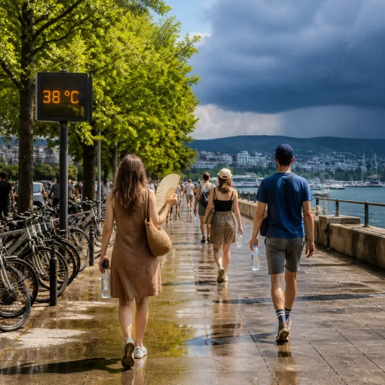 Heisse Tage, tropische Nacht—dann kommt kühleres Wetter und Regen