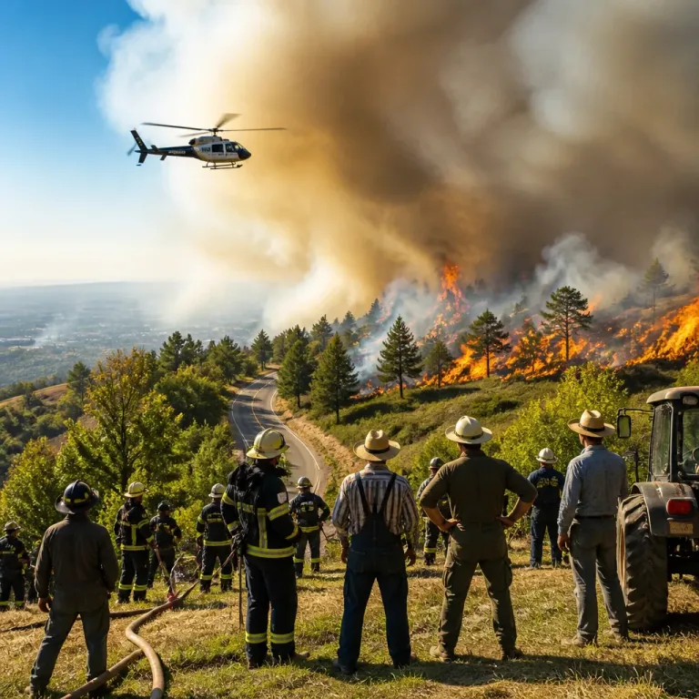 Feuer in Ortenau: Zwei Waldbrände binden Feuerwehrkräfte und sperren Strassen