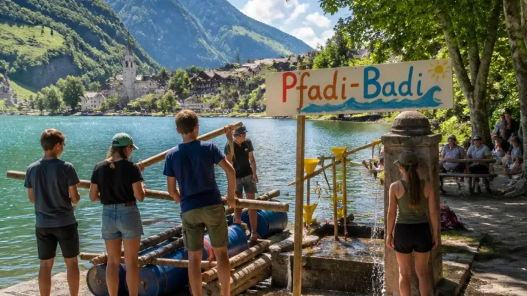 Pfadi-Badis: Pfadigruppen verwandeln Brunnen, Parks und Seeufer in temporäre Badeorte