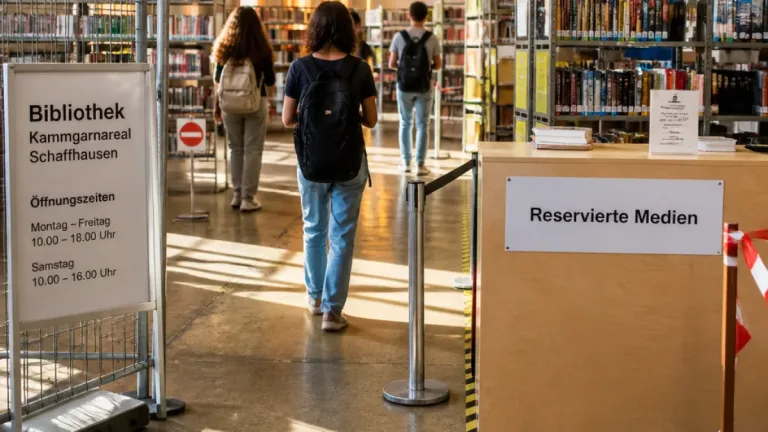 PH Schaffhausen eröffnet provisorische Bibliothek im Kammgarnareal ab 17. August