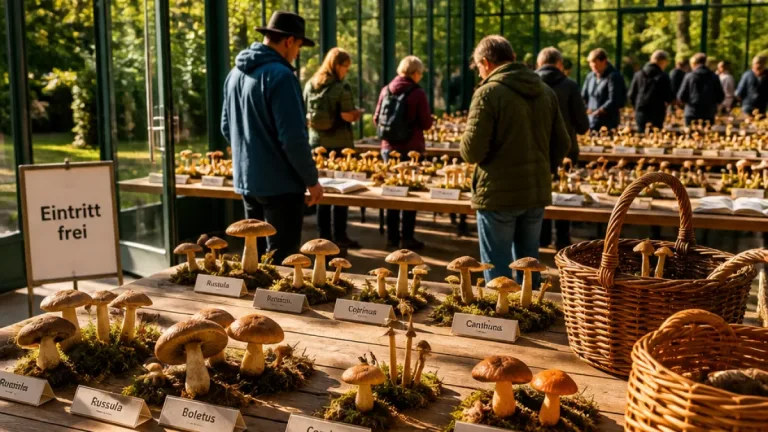 Pilzausstellung im Botanischen Garten macht Vielfalt der Region erlebbar