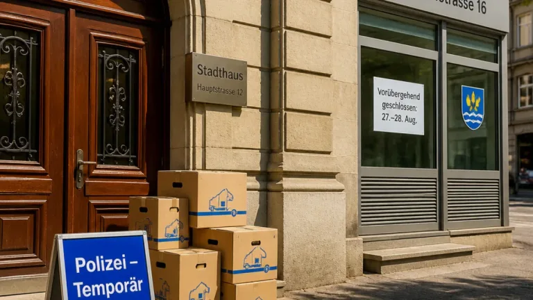 Polizeiposten Arbon zieht Ende August ins Stadthaus – temporäre Öffnungszeiten bis 2027