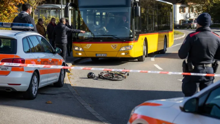 Postauto streift 10-jährigen Velofahrer in Willerzell – Polizei sucht Zeugen