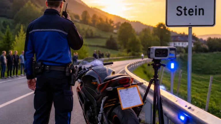 Raser in Stein gefasst: Motorradlärm endet mit Beschlagnahme und Strafanzeige