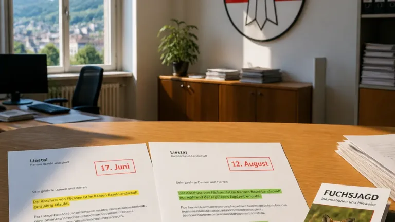 Regierungsrat BL widerspricht sich selbst in zweiter Antwort zur Fuchsjagd