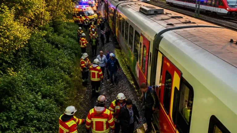 Regionalzug bleibt bei Gießen stehen – Passagiere verlassen Wagen über Notverriegelung