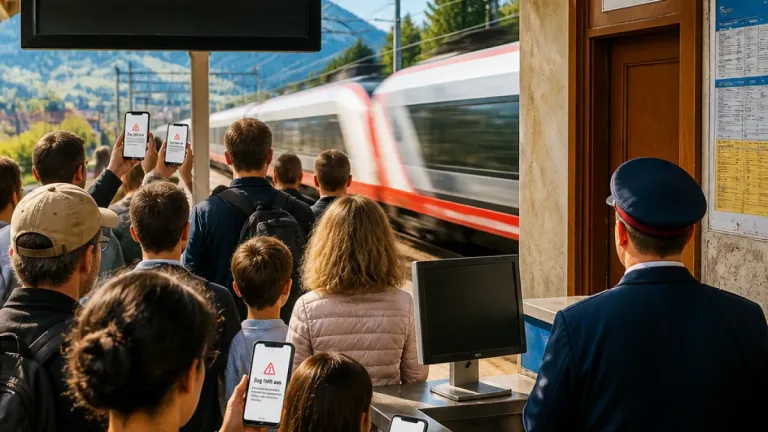 Regionalzug fährt durch Bahnhof — Reisende bleiben ohne Vorwarnung und Information zurück