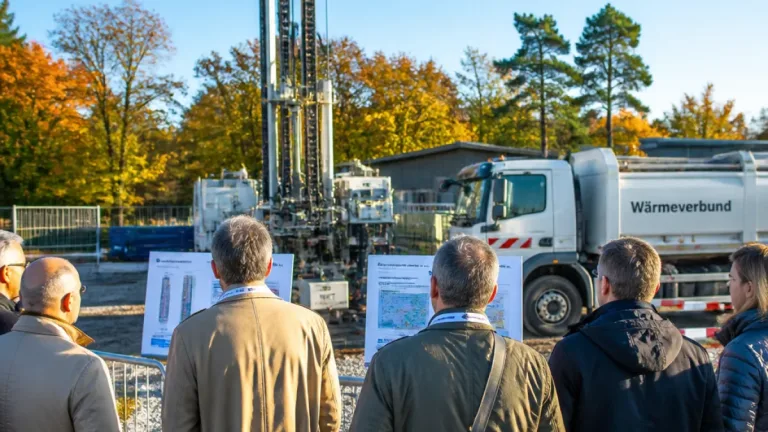 Riehen lädt Nachbarn an Tiefenbohrung und Werkhof: Austausch zu Geothermie und Wärmeverbund
