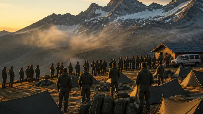 Rund 35 Mitglieder der Identitären Bewegung campierten eine Woche auf Alp bei Simplon Dorf
