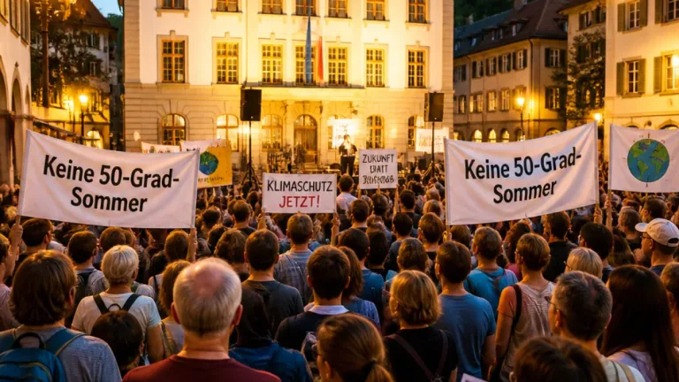 Rund 600 in Baden fordern entschiedeneren Klimaschutz und Einsatz kantonaler Mittel