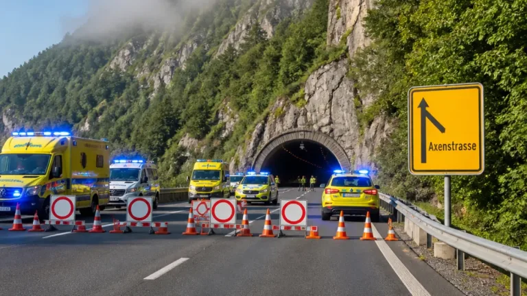 Schwerer Unfall beim Seelisbergtunnel: A2 zwischen Altdorf und Beckenried gesperrt