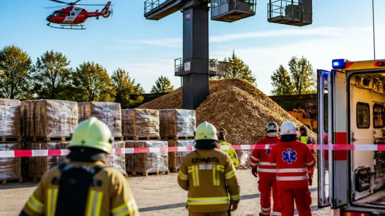 Schwerverletzter nach Unfall mit Transportkran in Steinhausen – Rega fliegt Opfer ausserkantonal ins Spital
