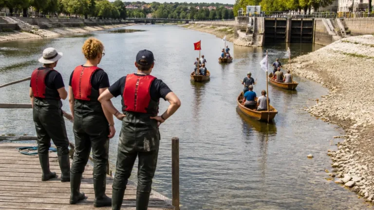 Seit 1456 auf dem Wasser: Zürcher Hirsebreifahrt nach Strassburg trotzt tiefem Wasserstand