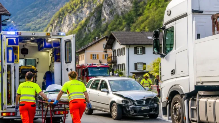 Seniorin bei Kollision mit Lastwagen in Vicosoprano verletzt und ins Spital gebracht