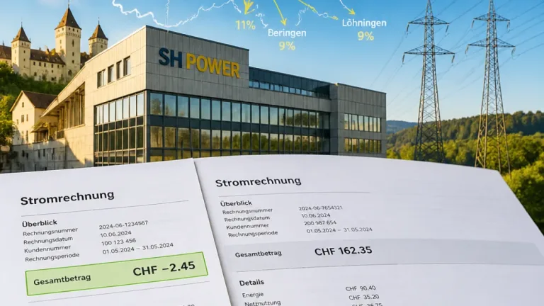SH POWER: Strompreise 2027 praktisch unverändert, Nachbargemeinden profitieren deutlicher
