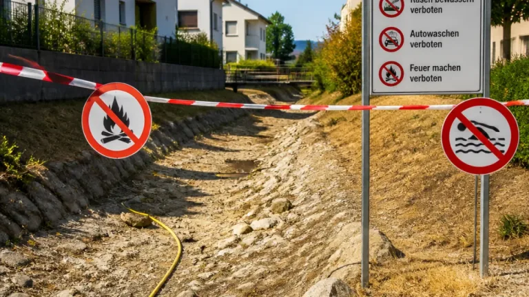 Sissach verschärft Regeln: Wassersparen und Feuerverbot wegen anhaltender Trockenheit