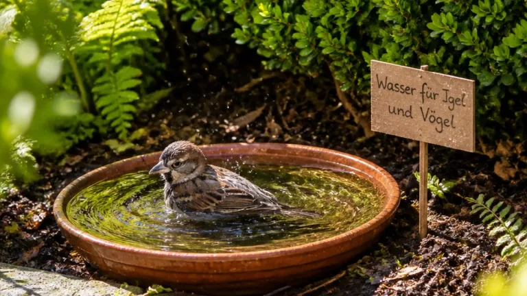 So helfen Baarerinnen und Baarern Igeln und Vögeln: Eine Wasserschale reicht oft