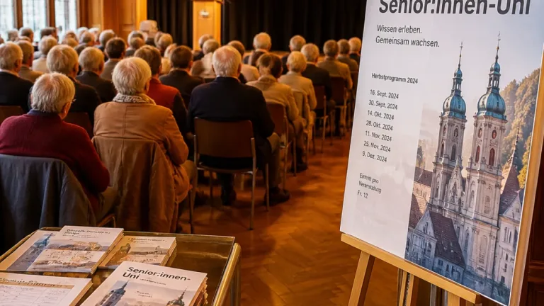 St. Gallen startet im November erste Senior:innen‑Uni mit Adolf Ogi im Pfalzkeller