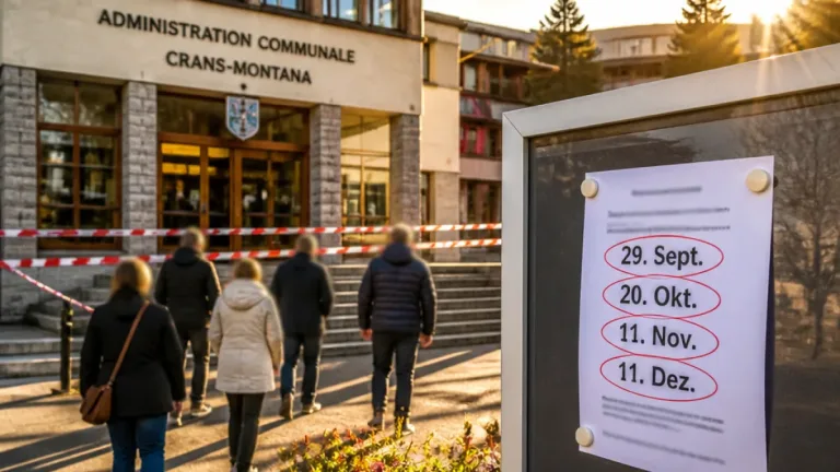 Staatsanwaltschaft lädt weitere Zeugen und Beschuldigte in Crans‑Montana‑Ermittlungen vor