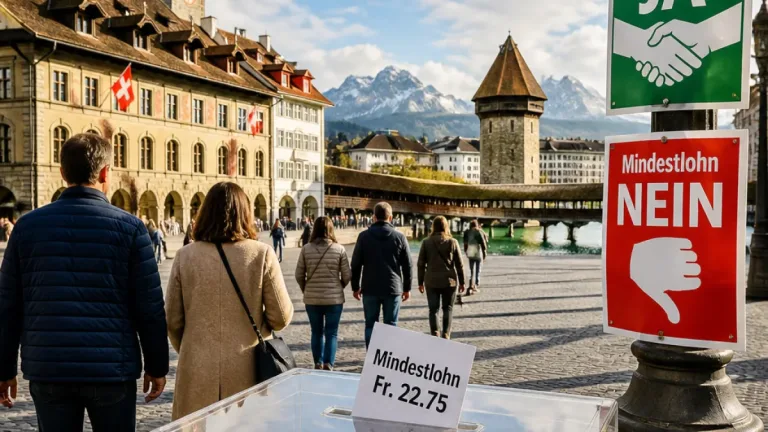 Stadt Luzern vor Urne: Entscheidet die Bevölkerung über den kommunalen Mindestlohn?