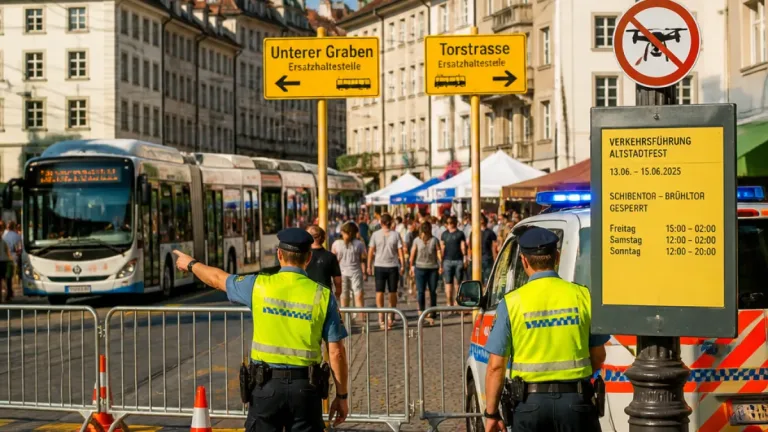 Stadtpolizei sperrt Teile der Innenstadt: Verkehrsbeschränkungen fürs St. Galler Fest